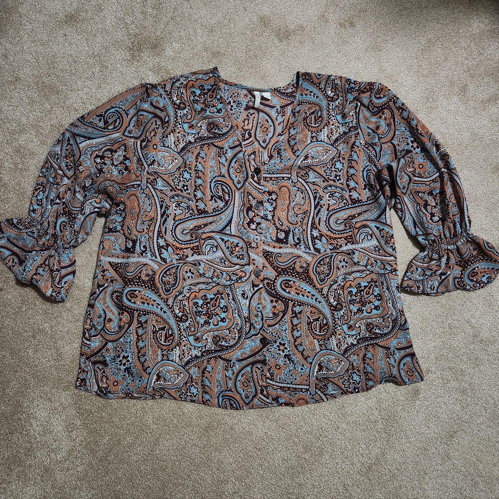 Cato Paisley Blouse Size 18/20
